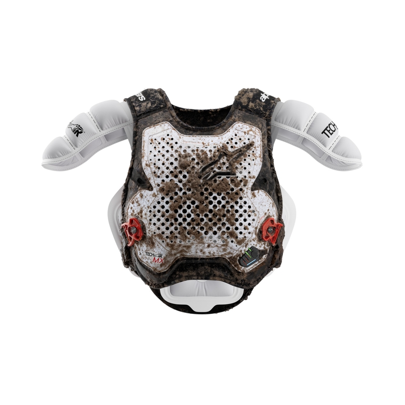 Alpinestars TECH-AIR®MX Plasma sistem zračnih blazin bel-črno-rdeč