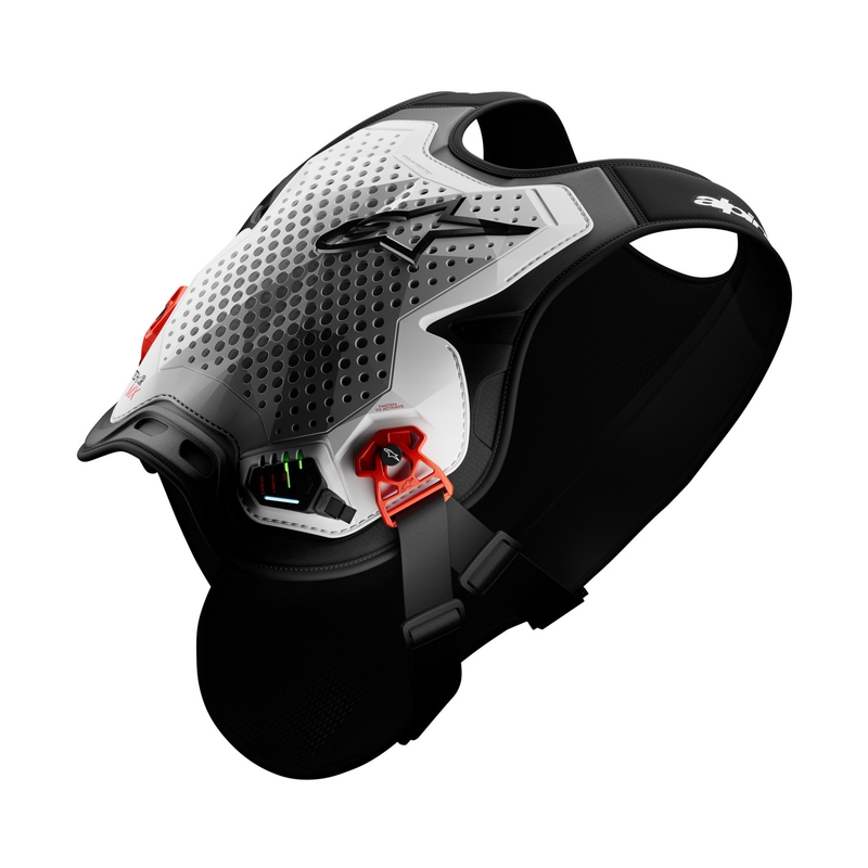 Alpinestars TECH-AIR®MX Plasma sistem zračnih blazin bel-črno-rdeč
