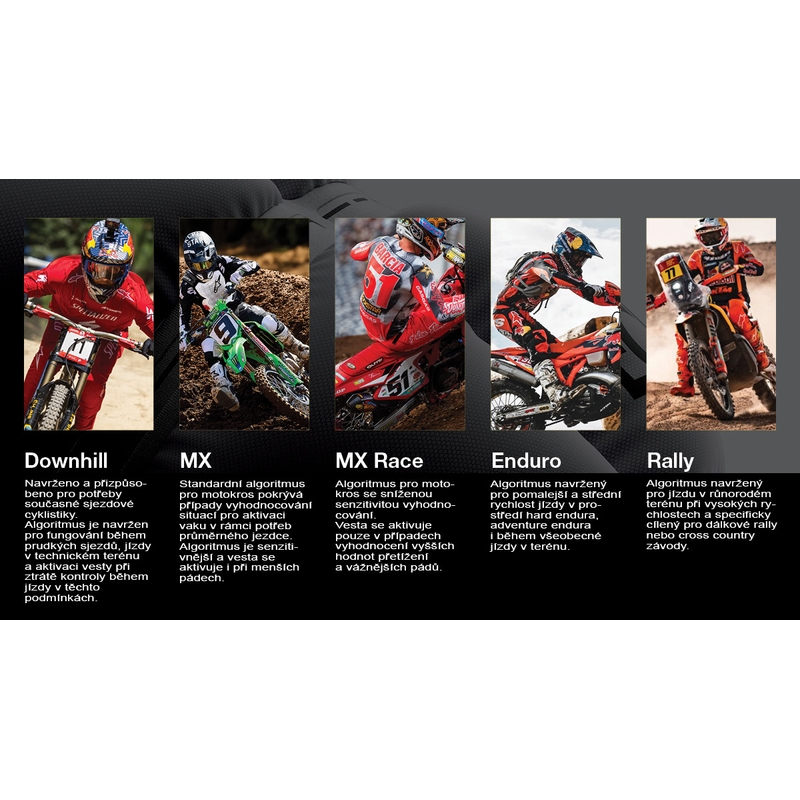 Alpinestars TECH-AIR®MX Plasma sistem zračnih blazin bel-črno-rdeč