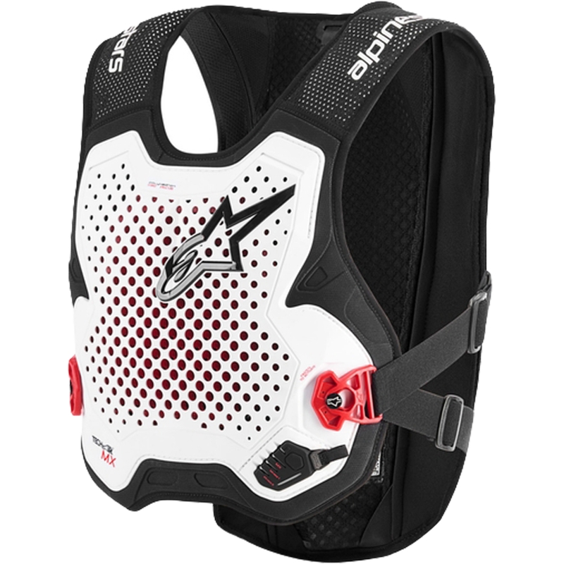 Alpinestars TECH-AIR®MX Plasma sistem zračnih blazin bel-črno-rdeč