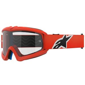 Otroška motokros očala Alpinestars Vision Youth Corp oranžna s prozornimi stekli