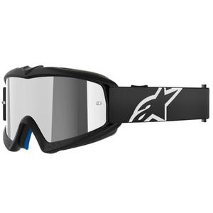 Otroška motokros očala Alpinestars Vision Youth Corp črna z zrcalno srebrno lečo