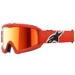 Otroška motokros očala Alpinestars Vision Youth Corp oranžna z zrcalno rdečo lečo