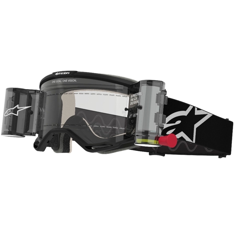 Alpinestars Vision 5 Corp ROLL-OFF Wide Vision motokros očala črna s prozornim steklom
