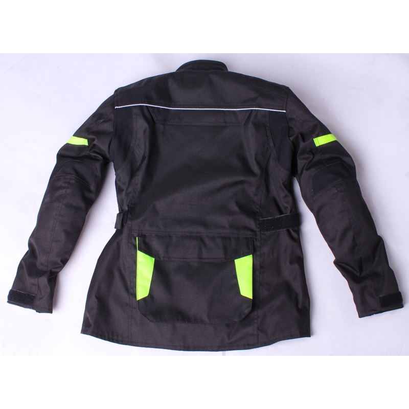 Otroška motoristična jakna Street Racer Kid black-fluo yellow razprodaja