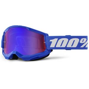 Motokros očala 100% STRATA 2 New blue (rdeče-moder pleksi steklo)