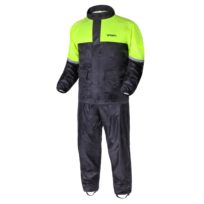 Motoristična dežna jakna RSA Vision black-fluo yellow razprodaja