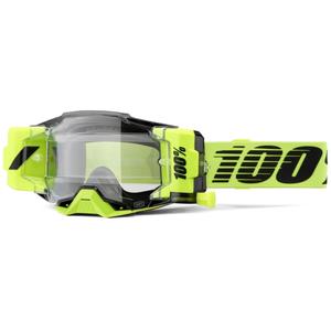 Motocross očala 100% - USA Armega Forecast fluo zelena (prozorno steklo)