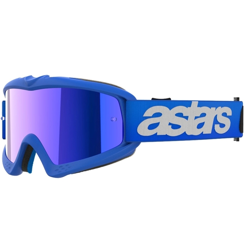 Alpinestars Vision Youth Blaze otroška motokros očala modra z zrcalnim modrim steklom