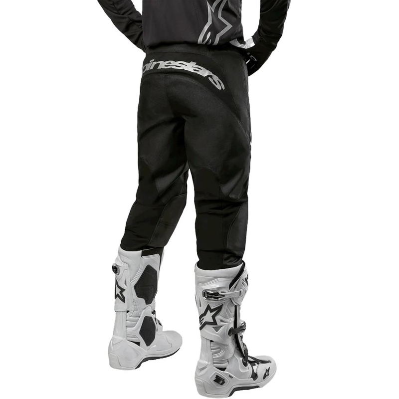 Motokros hlače Alpinestars Fluid Graphite črno-srebrne