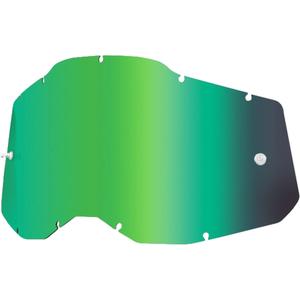 Plexi 100% Racecraft 2/Accuri 2/Strata 2 zeleno zrcalo (proti megli)