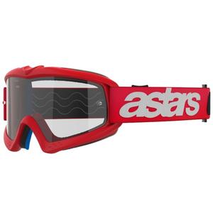 Rdeča motokros očala Alpinestars Vision Youth Blaze s prozornimi stekli