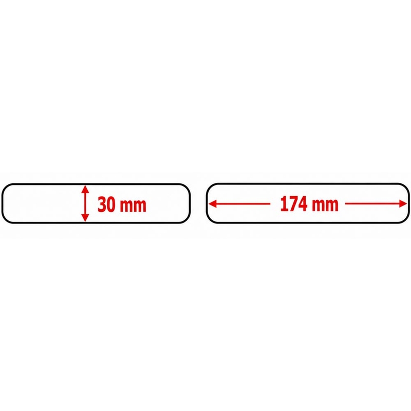 Komplet nalepk Print Universal Kit Medium HDR283 prozoren