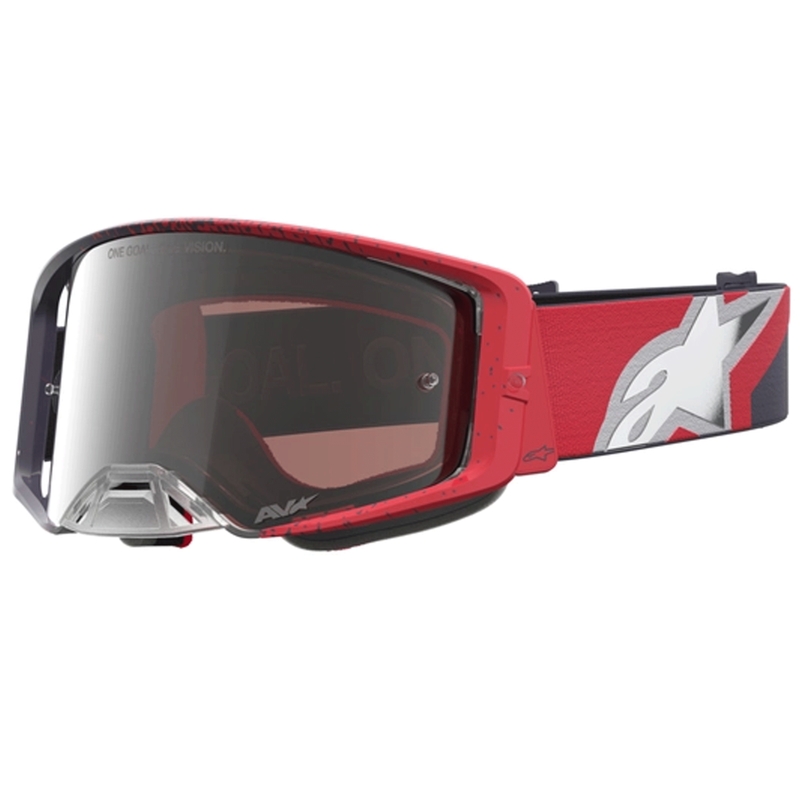 Motokros očala Alpinestars Supertech črno-rdeča