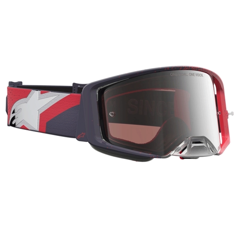 Motokros očala Alpinestars Supertech črno-rdeča