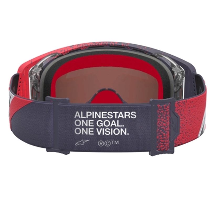 Motokros očala Alpinestars Supertech črno-rdeča