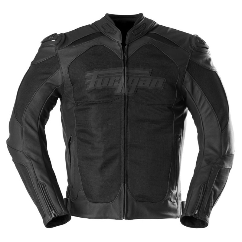 Furygan Speed Mesh 3 usnjena motoristična jakna črne barve - 2. kakovosti - II. kakovost