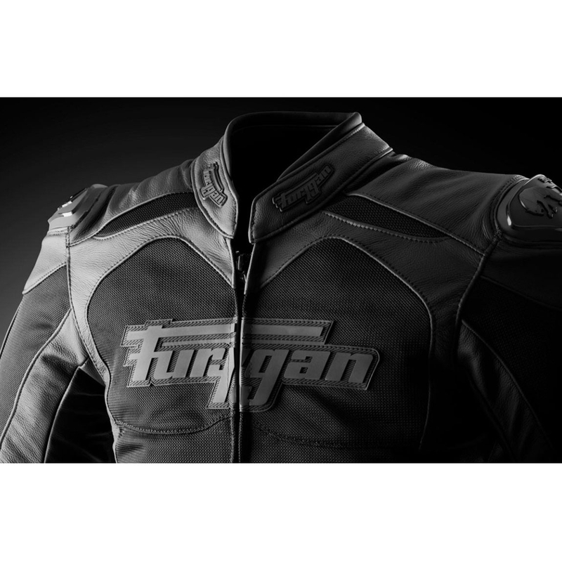 Furygan Speed Mesh 3 usnjena motoristična jakna črne barve - 2. kakovosti - II. kakovost