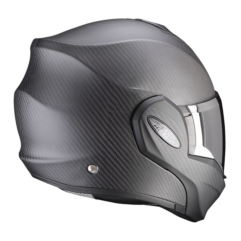 Čelada Scorpion EXO-TECH EVO Carbon, preklopna, mat črna - II. kakovost