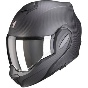 Čelada Scorpion EXO-TECH EVO Carbon, preklopna, mat črna - II. kakovost