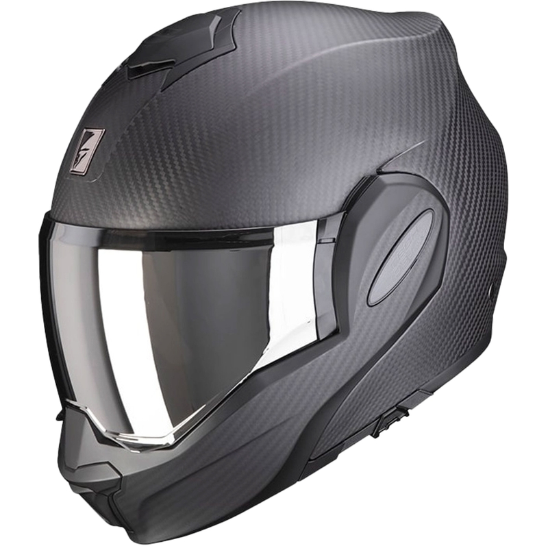 Čelada Scorpion EXO-TECH EVO Carbon, preklopna, mat črna - II. kakovost