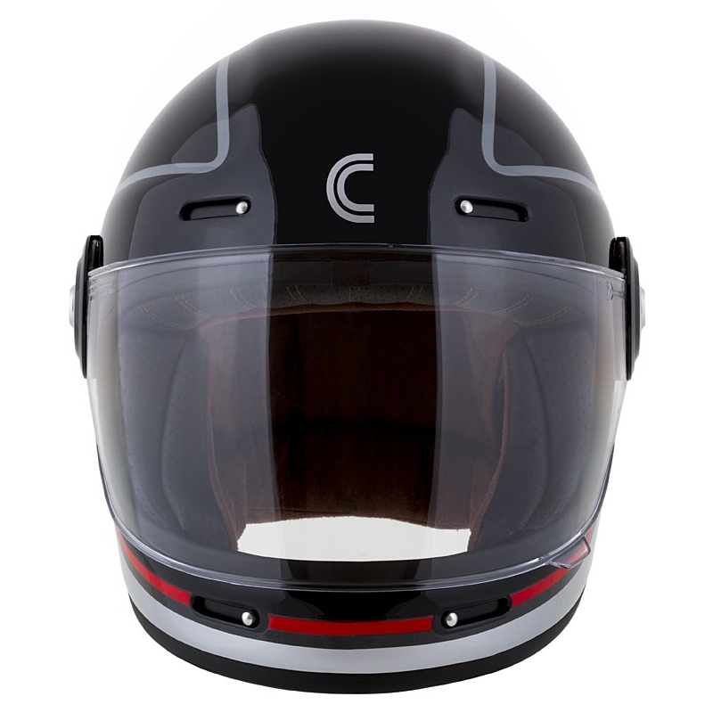 Cassida Fibre Jawa Sport integralna motoristična čelada črno-srebrno-rdeča 2 - II. kakovost