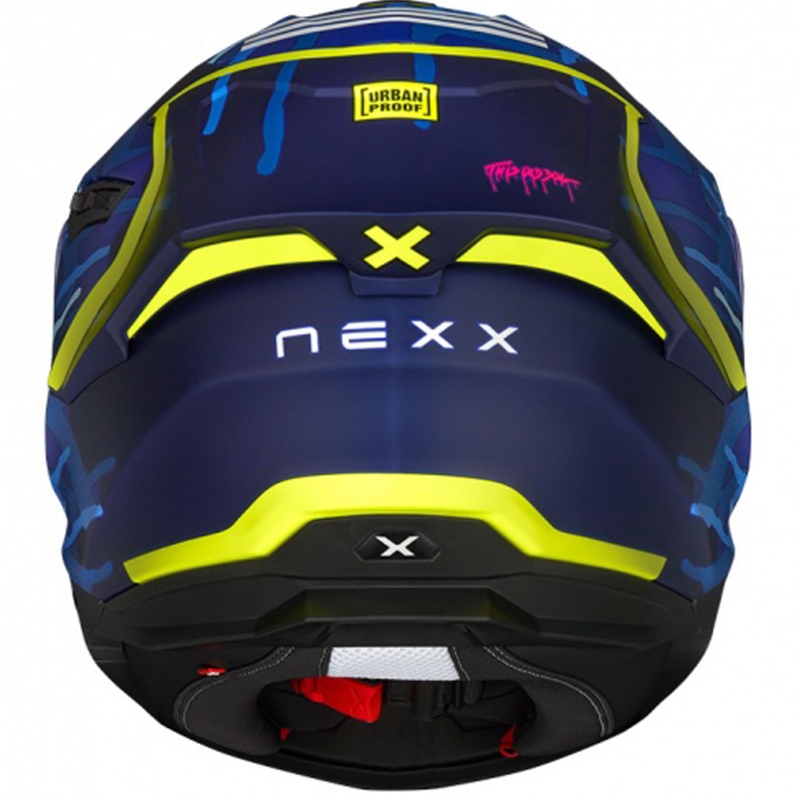Integralna motoristična čelada Nexx Y.100R Urbangram temno modra razprodaja - II. kakovost