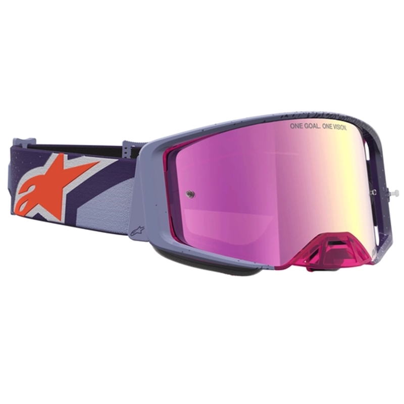 Motokros očala Alpinestars Supertech Hiten vijolično-rdeča