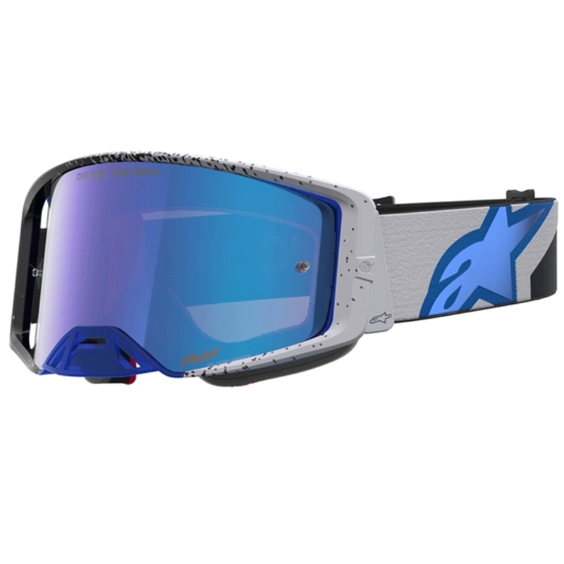 Motokros očala Alpinestars Supertech Hiten črno-modra