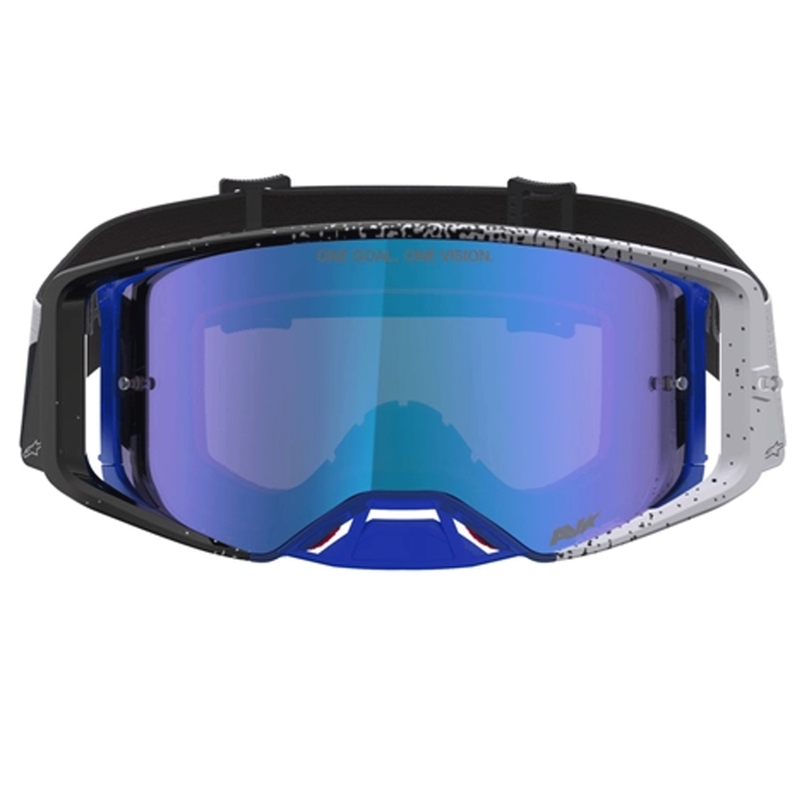 Motokros očala Alpinestars Supertech Hiten črno-modra
