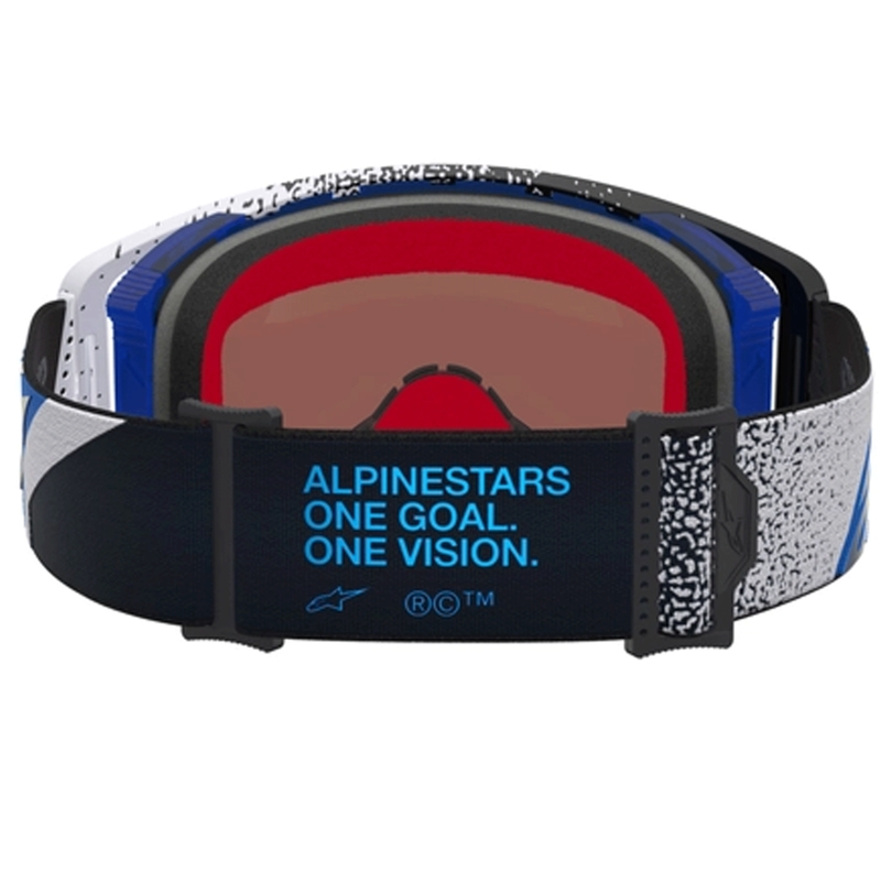 Motokros očala Alpinestars Supertech Hiten črno-modra