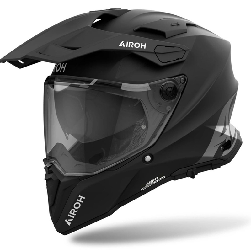 Enduro čelada Airoh Commander 2 Barva mat črna - II. kvaliteta - II. kakovost
