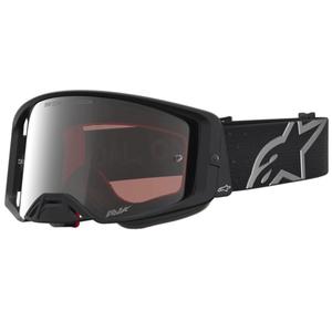 Motokros očala Alpinestars Supertech Vesta mat črno-srebrna