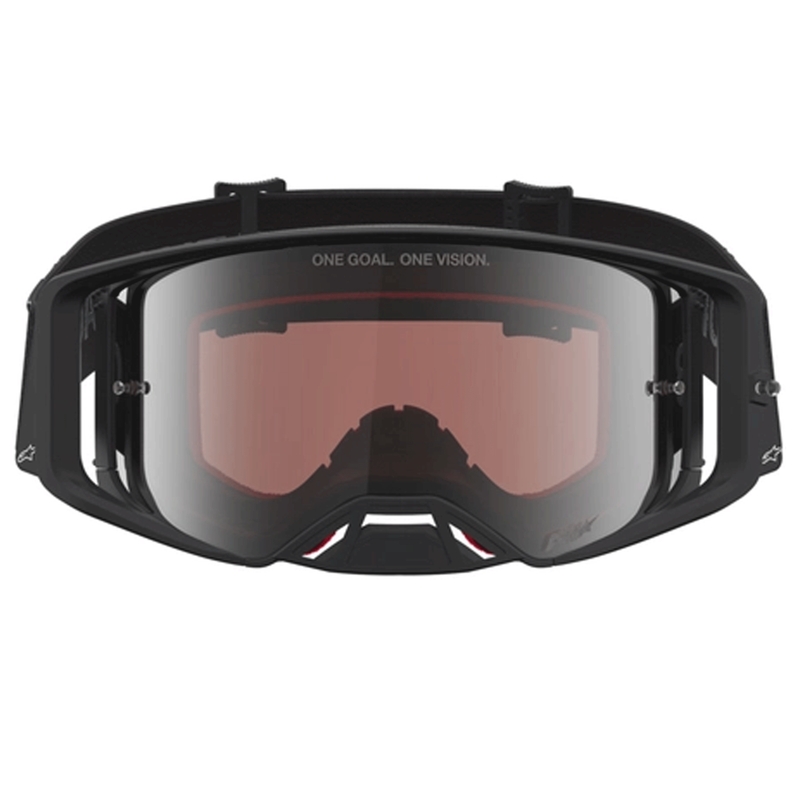 Motokros očala Alpinestars Supertech Vesta mat črno-srebrna
