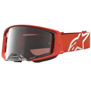 Očala za motokros Alpinestars Supertech Vesta oranžno-srebrna