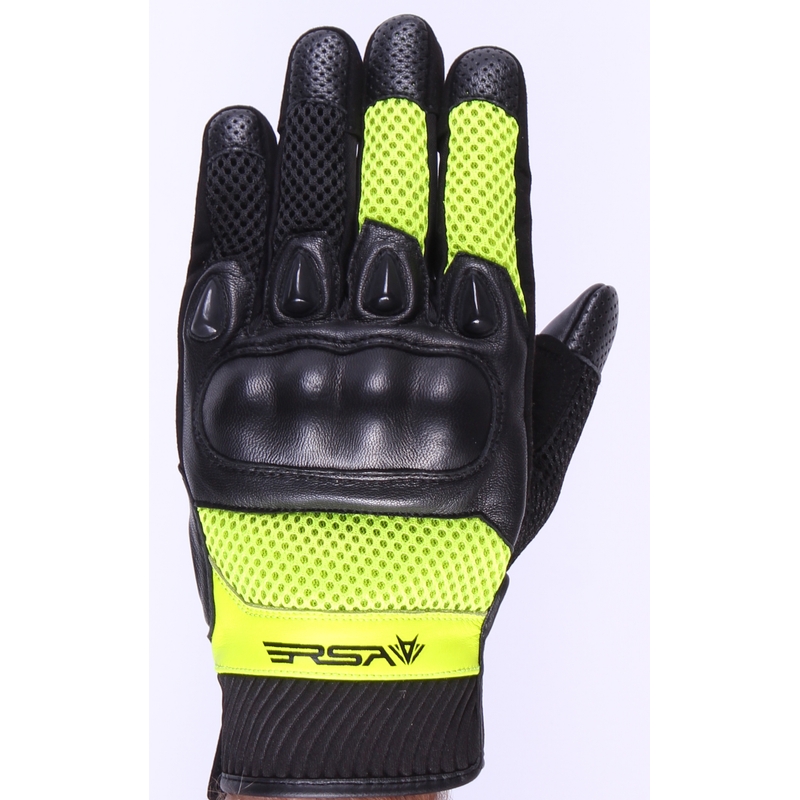 Motoristične rokavice RSA Traffic black-fluo rumena razprodaja