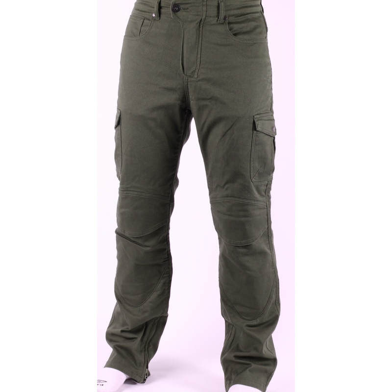 Motociklizem Jeans Label khaki green razprodaja