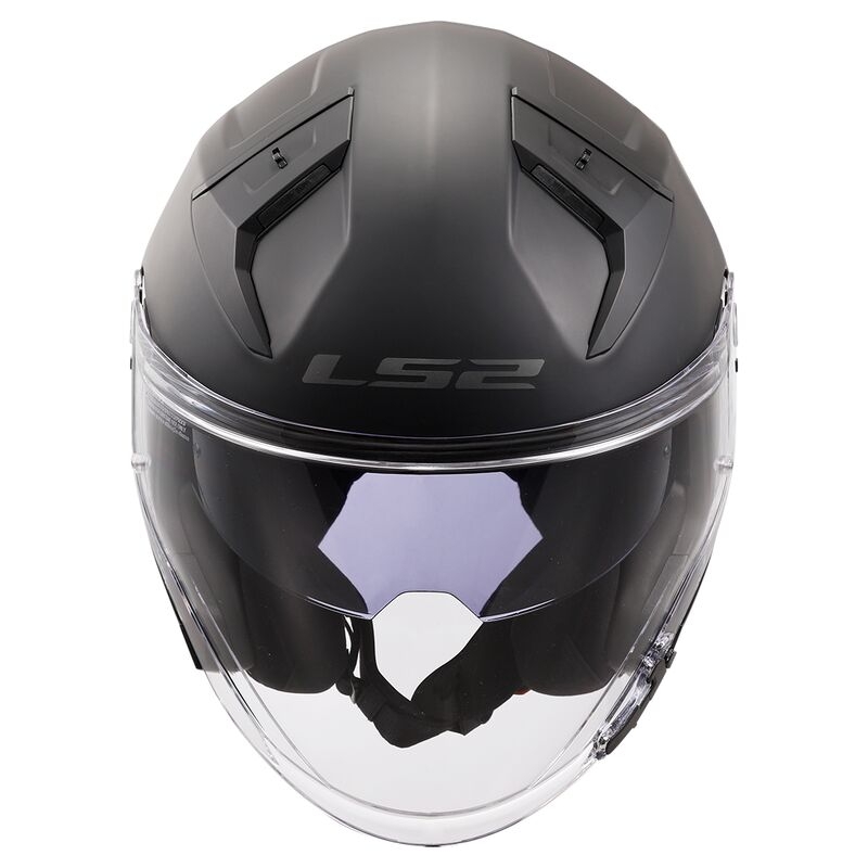 Otevřená helma na motorku LS2 OF603 Infinity II Solid černá matná - II. jakost