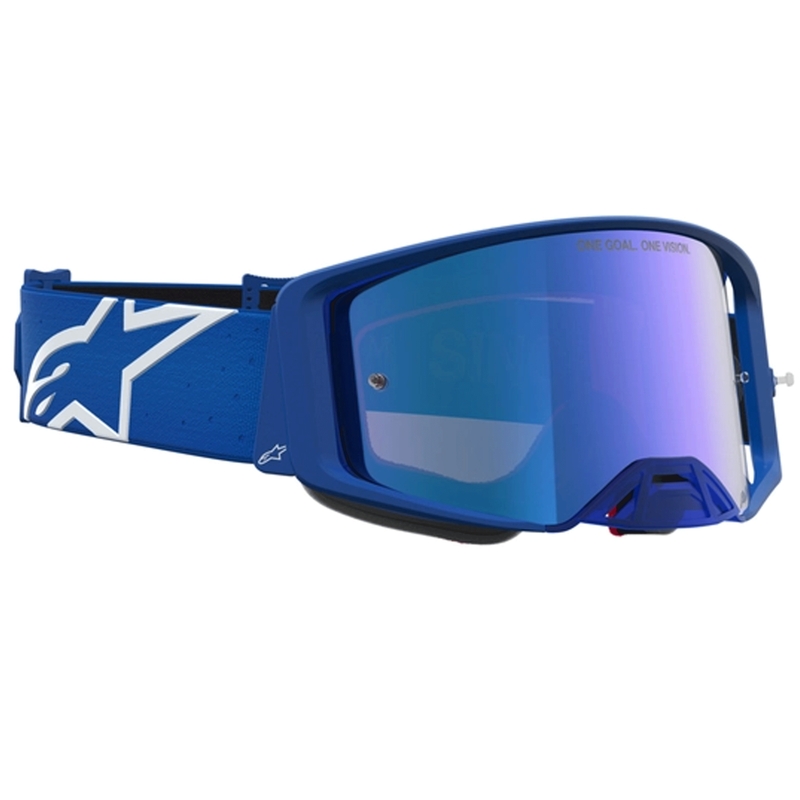 Alpinestars Supertech Vesta modro-bela motokros očala