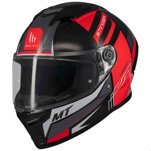 Integralna motoristična čelada MT Stinger 2 Tron črno-rdeča-siva - II. kakovost