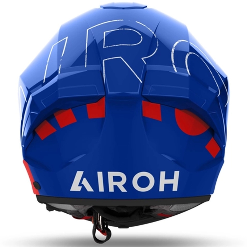 Integralna motoristična čelada Airoh MATRYX Scope modro-rdeča