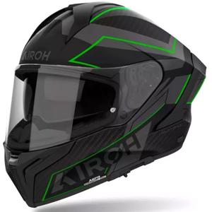 Celoobrazna motoristična čelada Airoh MATRYX Sentinel mat zelena