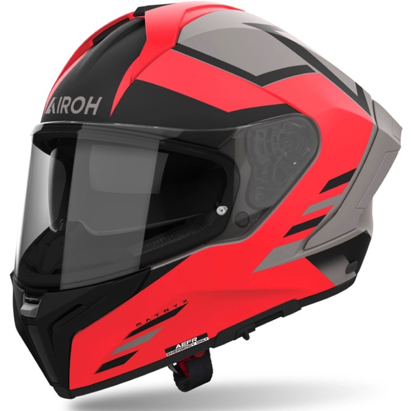 Airoh MATRYX Thron integralna motoristična čelada mat oranžna