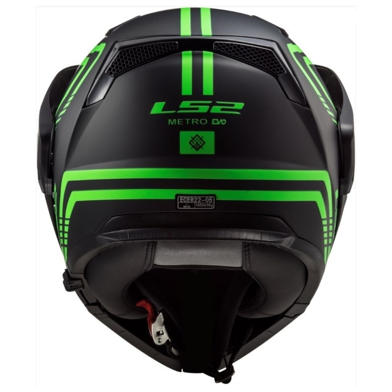 LS2 FF324 Metro EVO Firefly črno-fluo zelena čelada