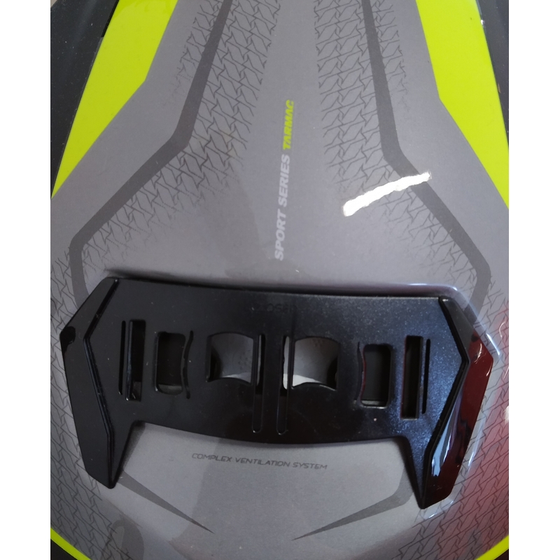 MT Atom Tarmac motoristična čelada črna mat-fluo rumena - razred II