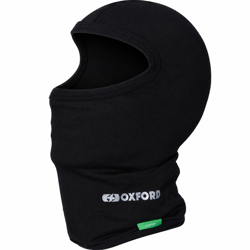 Motoristična kapuca Oxford Balaclava bombaž črne barve