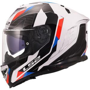 Motoristična čelada LS2 FF818 Storm III Sports, sijajna belo-modro-rdeča - II. kakovost