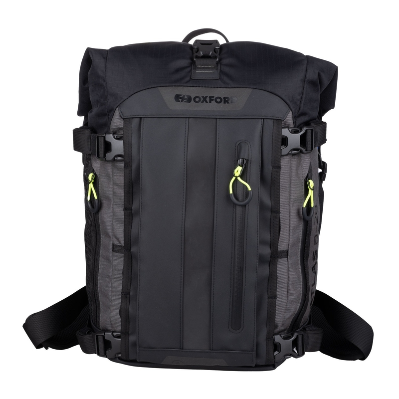 Motoristična torba Oxford Atlas B-20 Advanced Backpack 20 l siva - II. kakovost