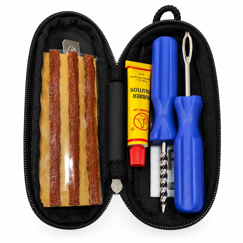 Mini komplet za popravilo MotoZem črne barve