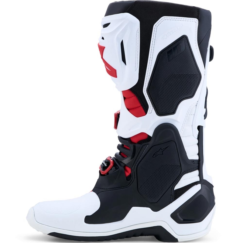 Motokros škornji Alpinestars TECH 10 belo-črno-rdeči